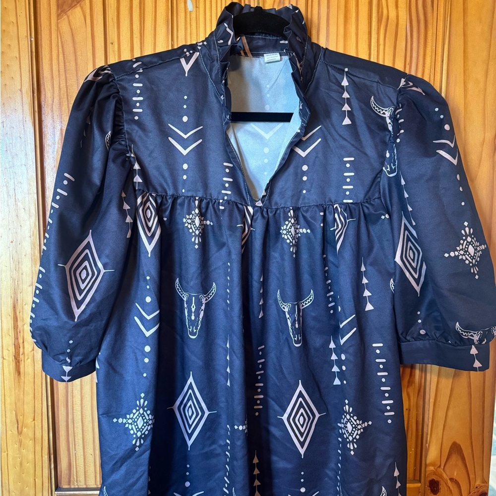 Geometric Patterned Dress